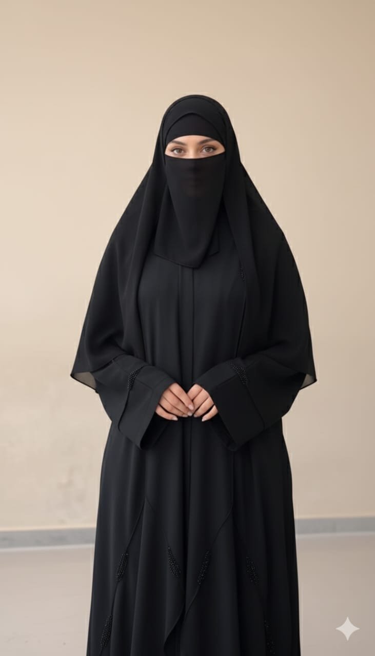 Royal Beaded Nidha Abaya 